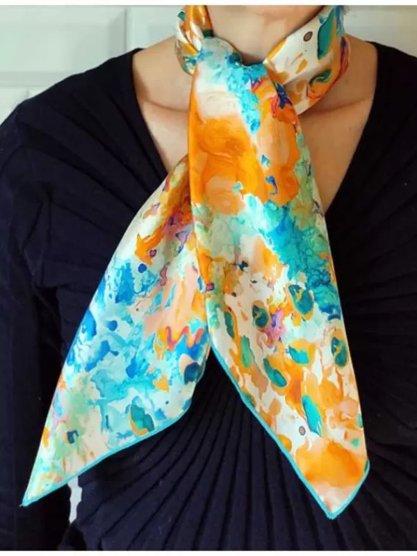 Fashion Mon Foulard en Soie Foulard Carré en soie femme CBF2164