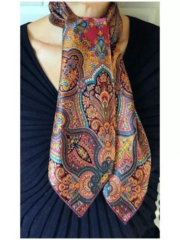 Clearance Mon Foulard en Soie Foulard Carré en soie femme CBF2162