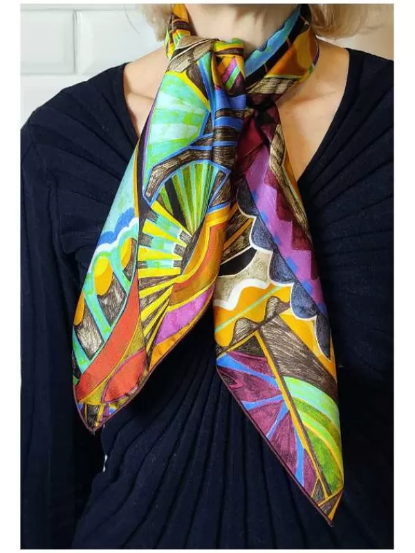 Online Mon Foulard en Soie Foulard Carré en soie femme CBF2421