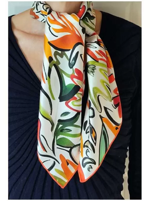 Hot Mon Foulard en Soie Foulard Carré en soie femme CBF2153