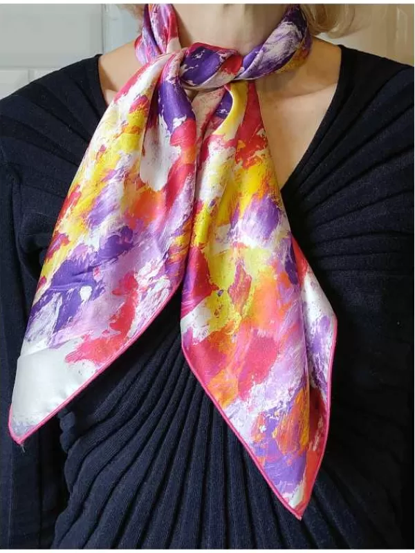 Best Sale Mon Foulard en Soie Foulard Carré en soie femme CBF2419