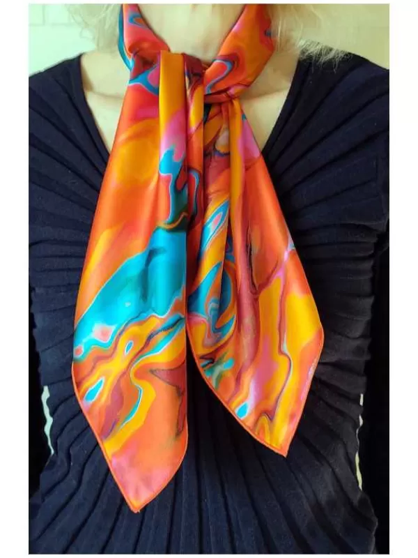 Outlet Mon Foulard en Soie Foulard Carré en soie femme CBF2345