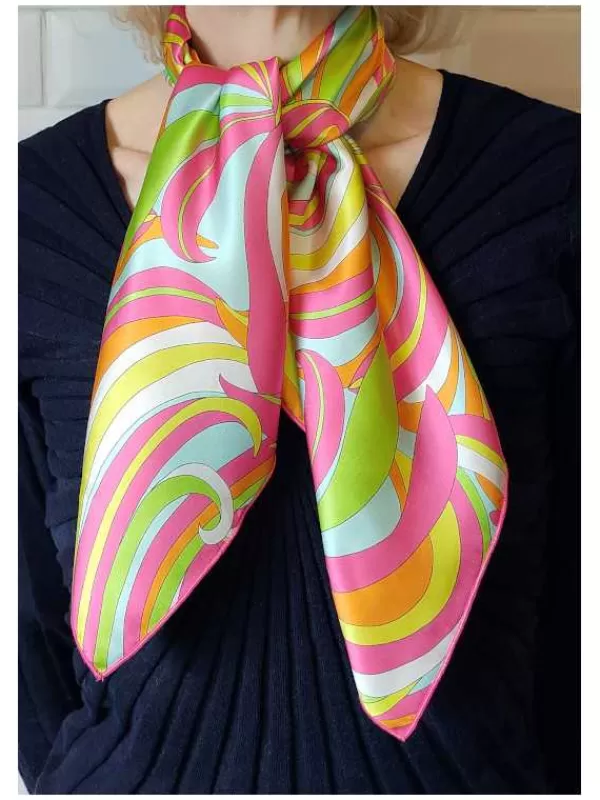 Clearance Mon Foulard en Soie Foulard Carré en soie femme CBF2417