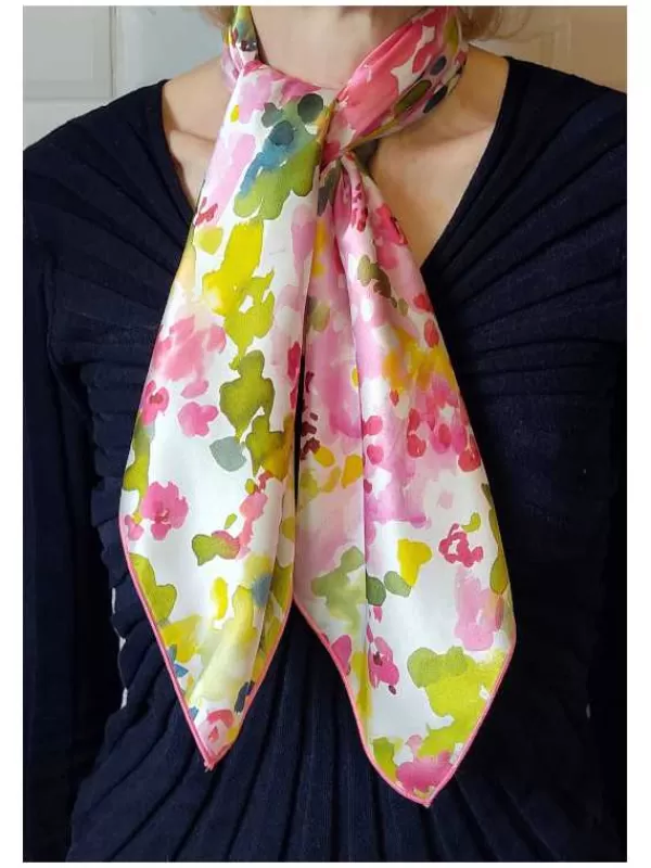 Clearance Mon Foulard en Soie Foulard Carré en soie femme CBF2416