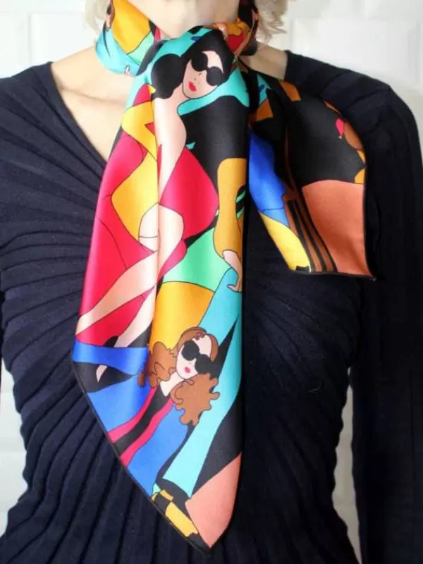 Clearance Mon Foulard en Soie Foulard Carré en soie femme CBF2055