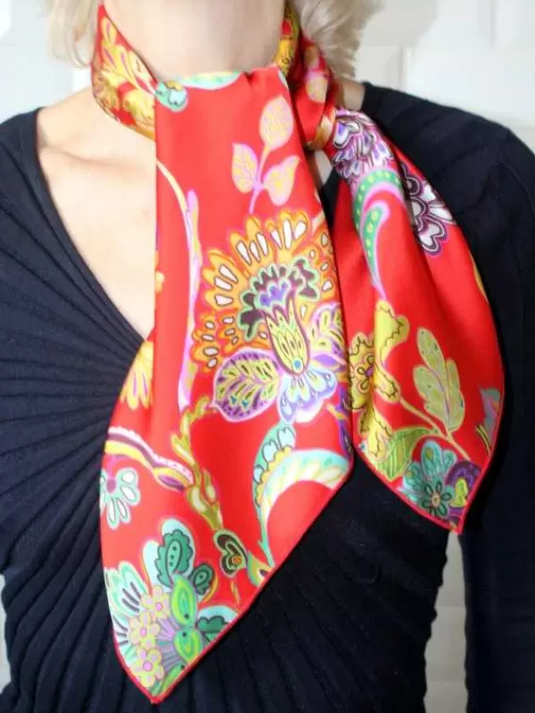 Outlet Mon Foulard en Soie Foulard Carré en soie femme CBF2051