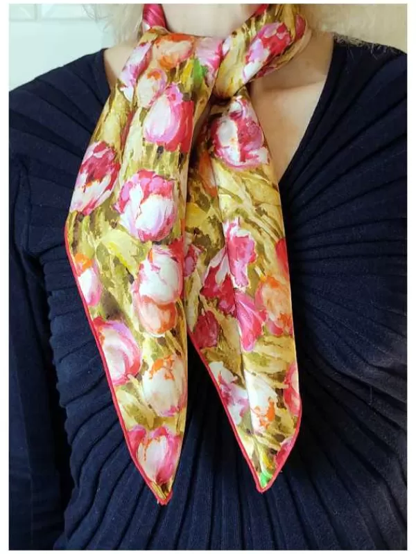 Flash Sale Mon Foulard en Soie Foulard Carré en soie femme CBF2335