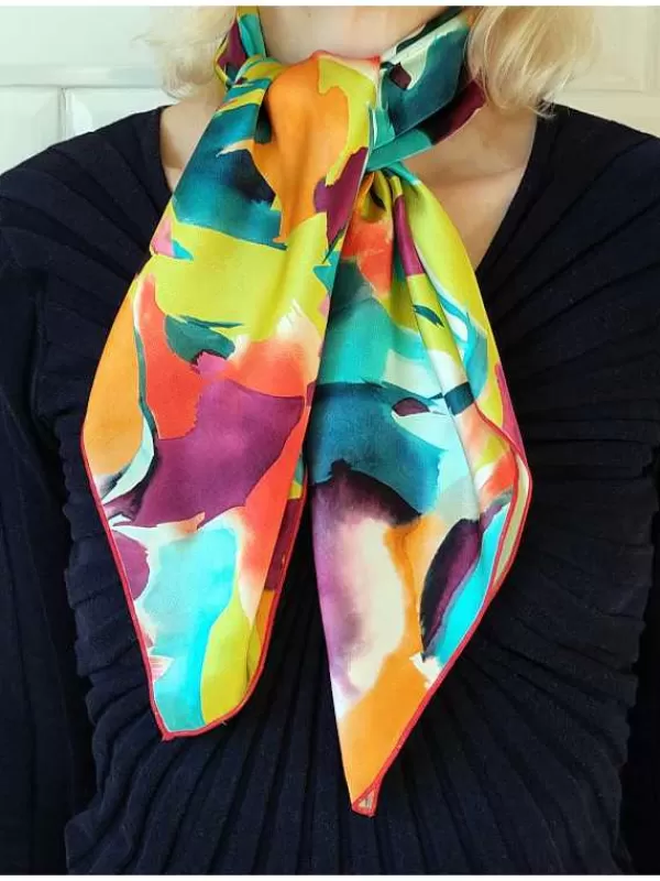 Outlet Mon Foulard en Soie Foulard Carré en soie femme CBF2484