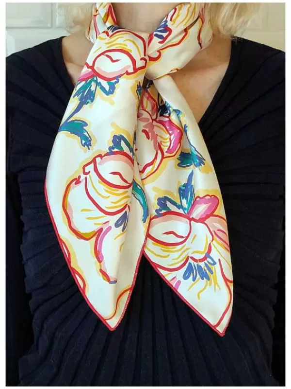 Best Mon Foulard en Soie Foulard Carré en soie femme CBF2480