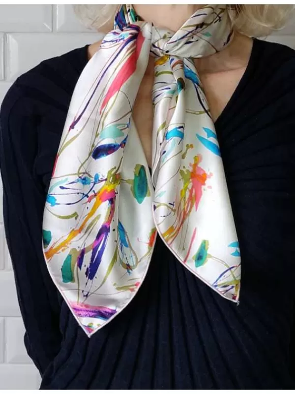 Best Mon Foulard en Soie Foulard Carré en soie femme CBF2487