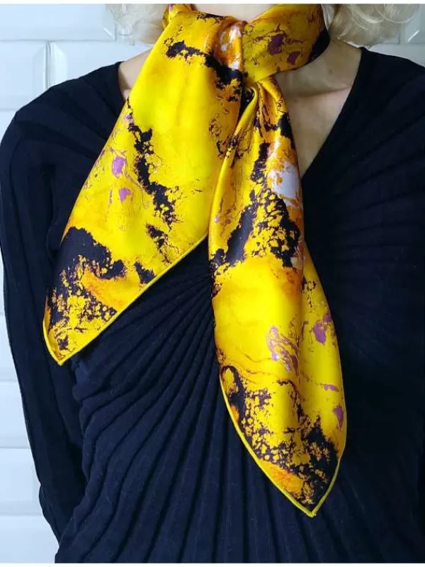 Outlet Mon Foulard en Soie Foulard Carré en soie femme CBF2461