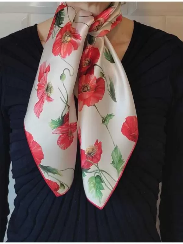 New Mon Foulard en Soie Foulard Carré en soie femme CBF2223