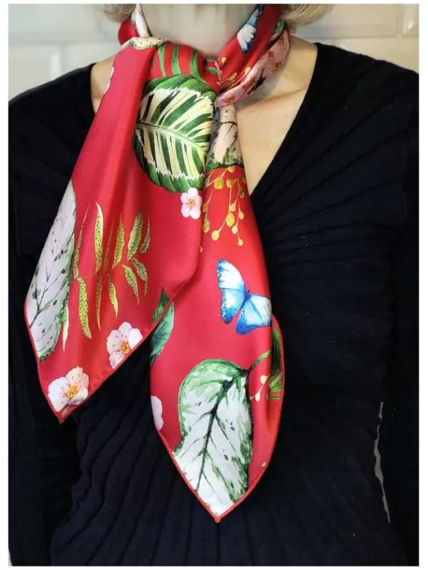 New Mon Foulard en Soie Foulard Carré en soie femme CBF2316