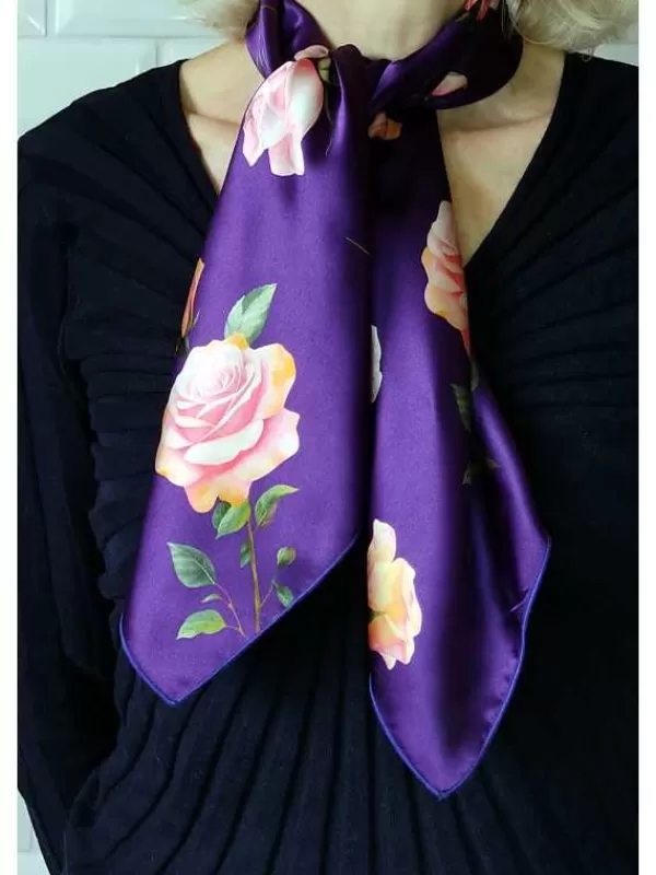 Online Mon Foulard en Soie Foulard Carré en soie femme CBF2454