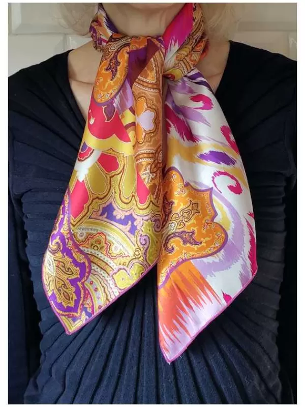 Fashion Mon Foulard en Soie Foulard Carré en soie femme CBF2310