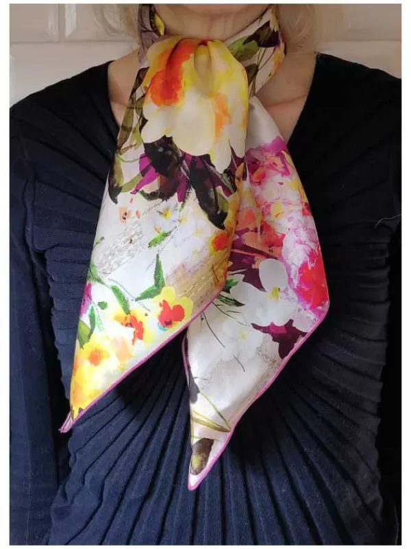 Hot Mon Foulard en Soie Foulard Carré en soie femme CBF2309