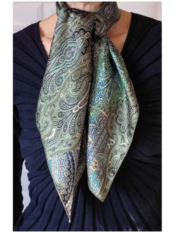 Online Mon Foulard en Soie Foulard Carré en soie femme CBF2176