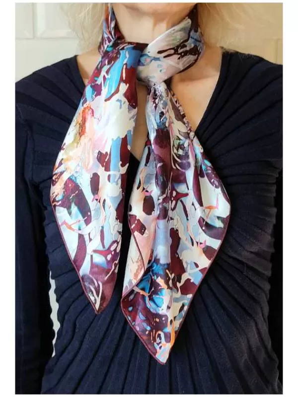 Outlet Mon Foulard en Soie Foulard Carré en soie femme CBF2360