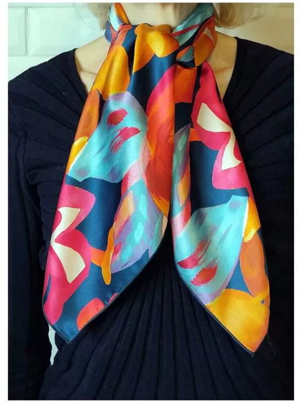 Outlet Mon Foulard en Soie Foulard Carré en soie femme CBF2432