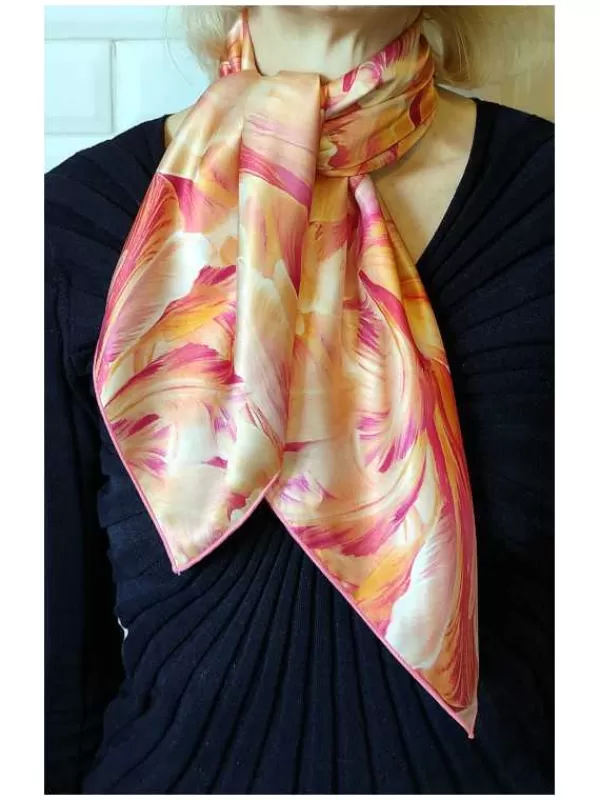 Best Mon Foulard en Soie Foulard Carré en soie femme CBF2431