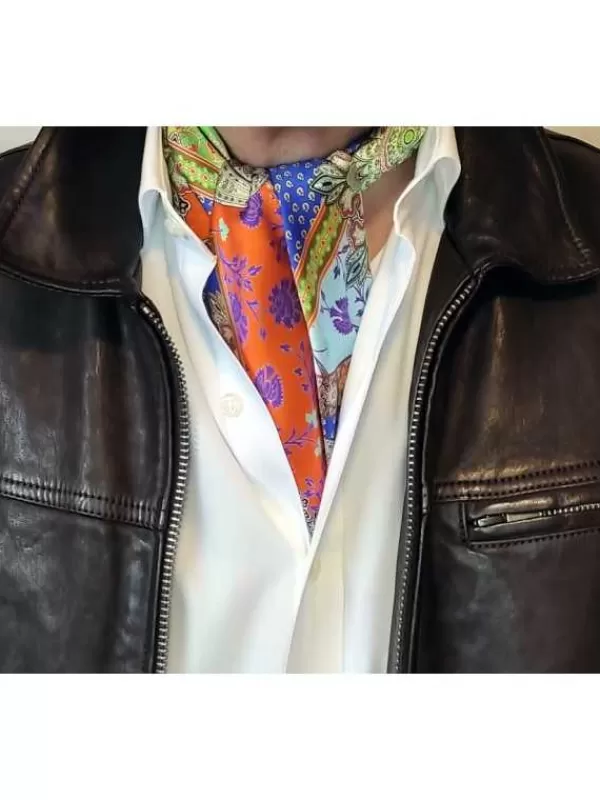 Best Mon Foulard en Soie Foulard carré en soie Homme CBFCH1952