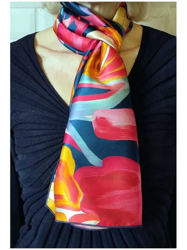 Outlet Mon Foulard en Soie Foulard écharpe en soie cbfe2432