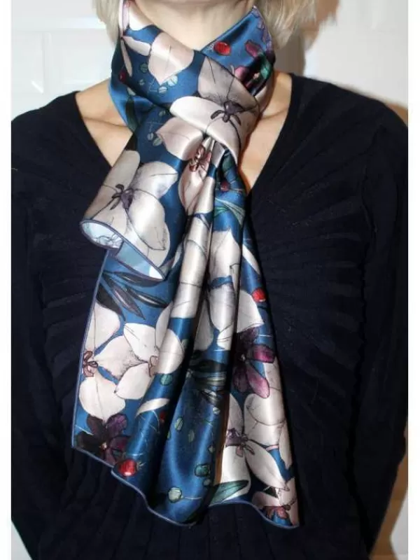 Outlet Mon Foulard en Soie Foulard écharpe en soie cbfe2216