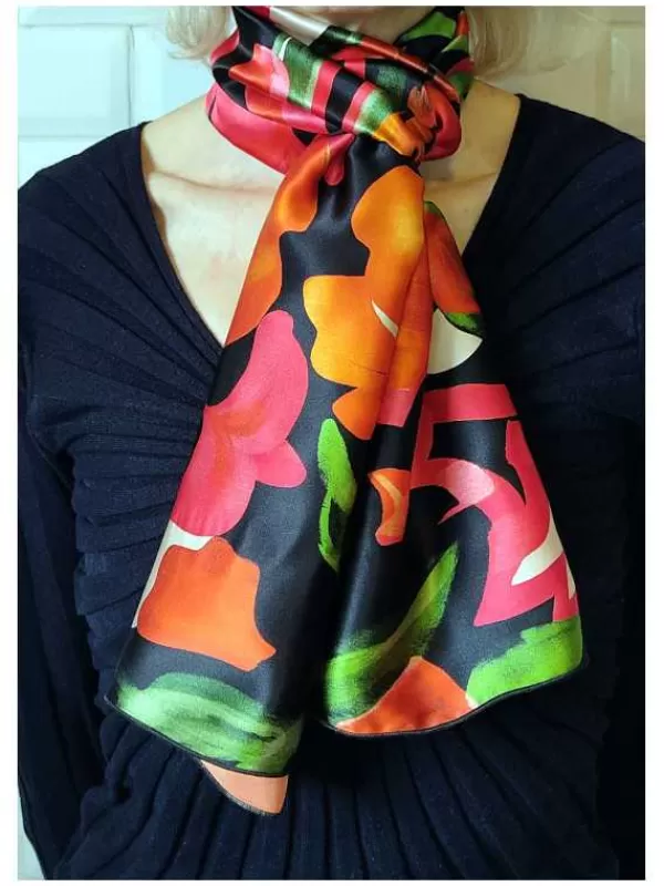 New Mon Foulard en Soie Foulard écharpe en soie cbfe2425