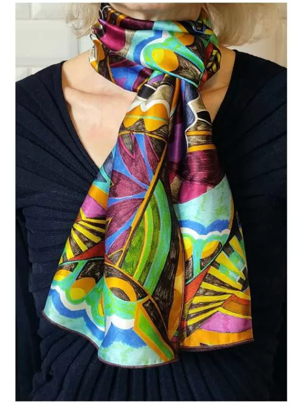 Online Mon Foulard en Soie Foulard écharpe en soie CBFE 2421