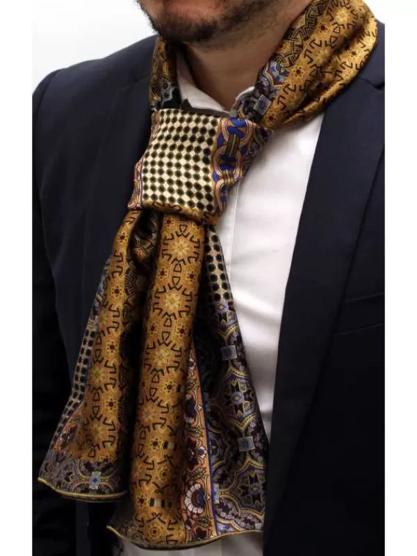 Outlet Mon Foulard en Soie Foulard écharpe en soie homme CBF E928