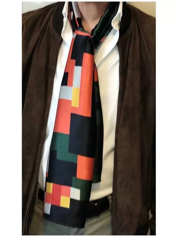 Flash Sale Mon Foulard en Soie Foulard écharpe en soie homme CBF EH2252