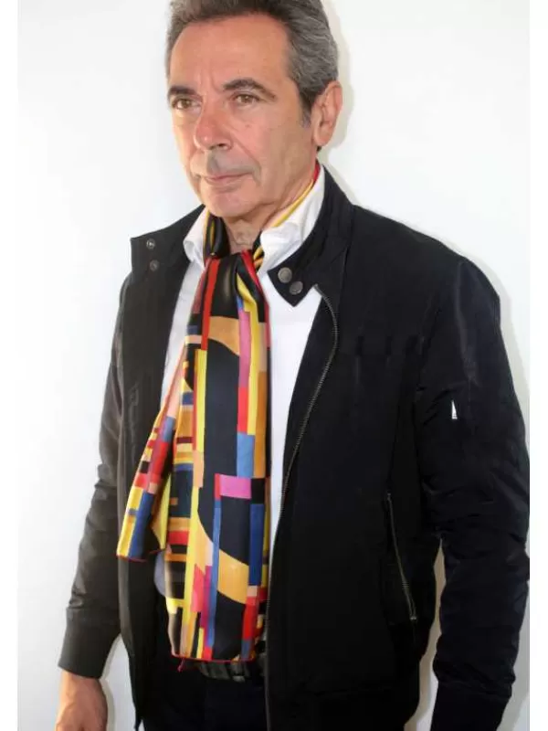 New Mon Foulard en Soie Foulard écharpe en soie homme CBF EH2026