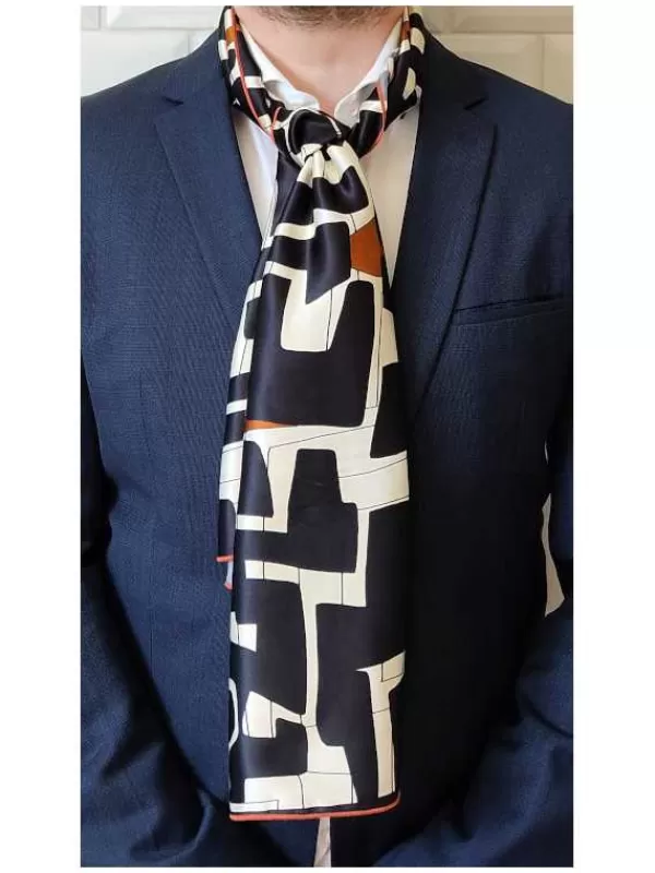 Discount Mon Foulard en Soie Foulard écharpe en soie homme CBF EH2402