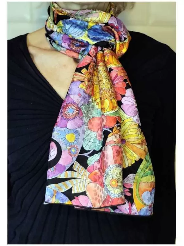 Outlet Mon Foulard en Soie Foulard Echarpe en soie luxe femme CBFE2938